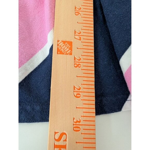 Ralph Lauren Stripe Rugby Polo Dress Girls Size Large Pink Navy Blue Embroidered - Picture 9 of 9